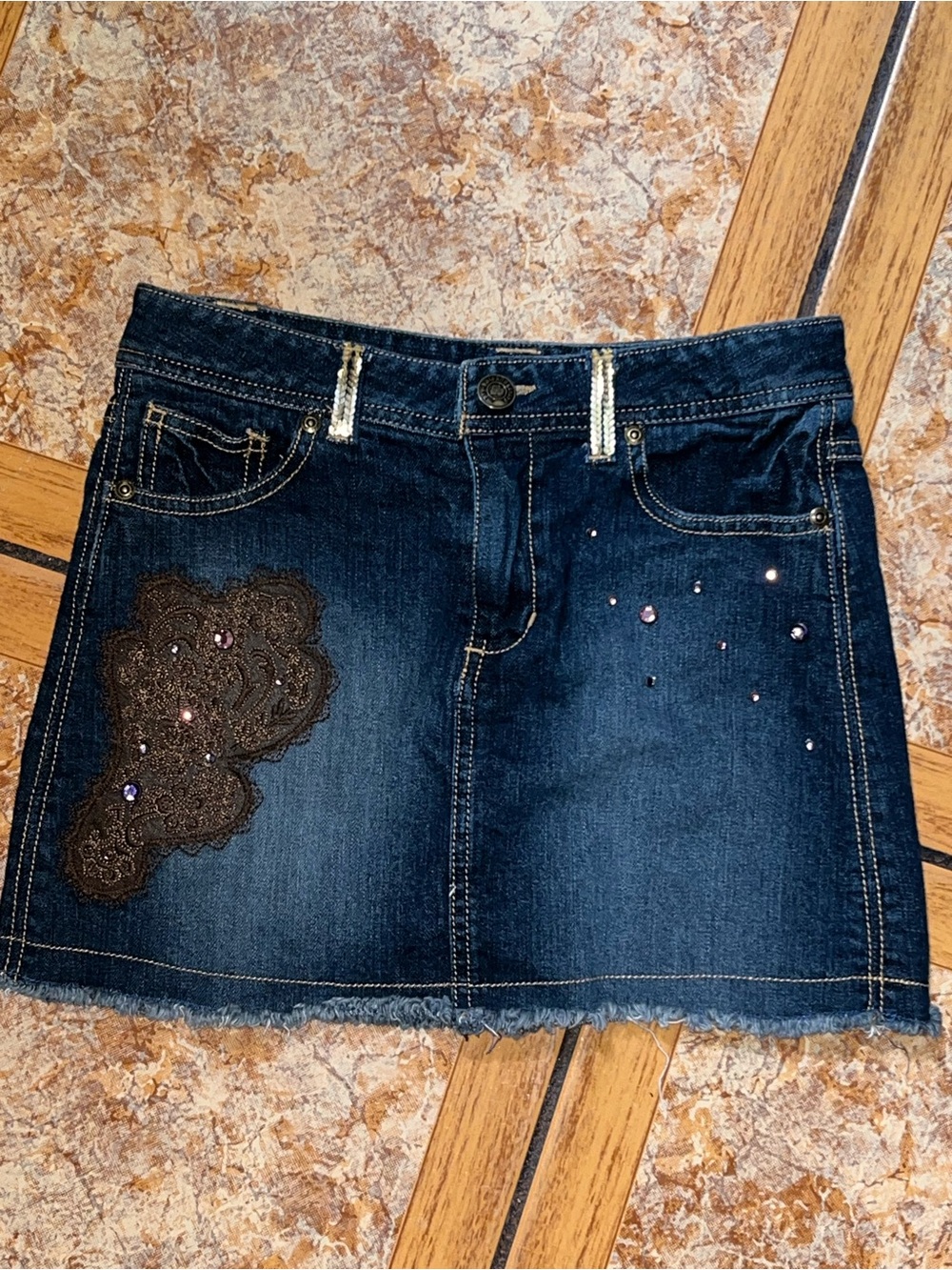 Vintage Y2K 2000s Mary Kate and Ashley Denim Jeans Skirt